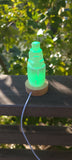 Selenite Tower with Color Changing Light