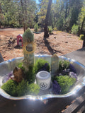 Pistachio Calcite Altar Display