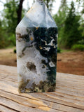 Moss agate tower (large)