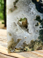 Moss agate tower (large)