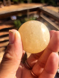 Honey calcite sphere