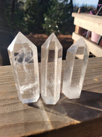 Clear quartz crystal