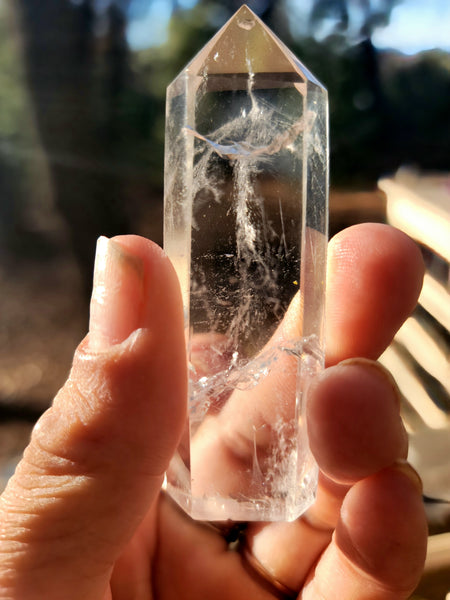 Clear quartz crystal