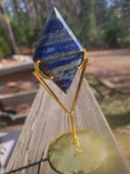 Lapis lazuli diamond w/stand