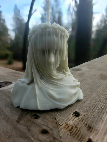 Veiled lady psychic protection candle