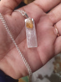 Radiant Harmony Selenite and Citrine Necklace