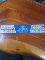 Juniper and white sage incense