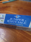 Juniper and white sage incense