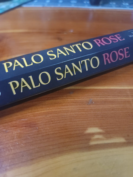 Palo santo and rose incense