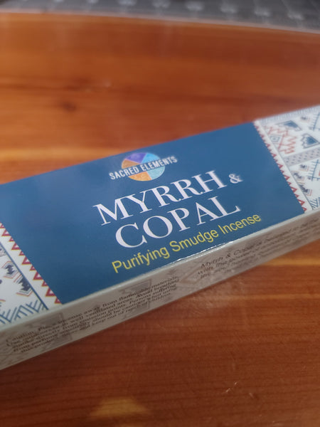 Myrrh and copal incense