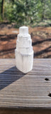 Selenite Tower with Color Changing Light