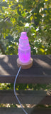 Selenite Tower with Color Changing Light