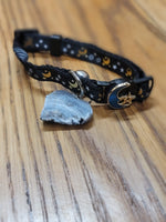 Druzy heart cat collar