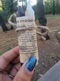 New moon and full moon ritual candles