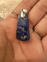 Lapis lazuli natural free form pendants (comes with cord)