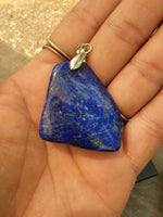 Lapis lazuli natural free form pendants (comes with cord)