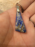 Lapis lazuli natural free form pendants (comes with cord)