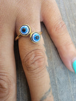 Evil eye protection ring