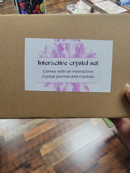 Interactive crystal journal set