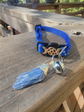 Blue kyanite cat collar