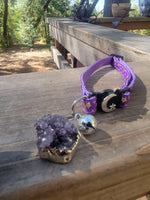 Amethyst moon cat collar