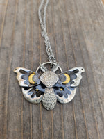 Lunar moth necklace