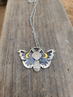 Lunar moth necklace