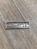 Mountain scape necklace