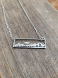 Mountain scape necklace