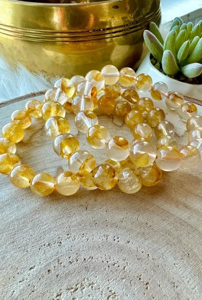 Golden Healer crystal bracelet