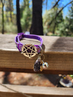 Mystic Moth Amethyst Cluster Cat Collar