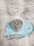 Moon & pentacle  teacup candle holder