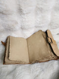 Light tan leather handmade Journal