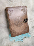 Protection sigil leather journal