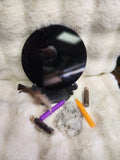 Obsidian crying mirror (8in)