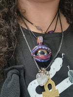 Witch’s Violet Flame Glass Necklace