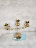 Brass Triple Candle Holder