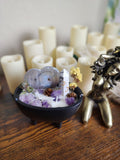 Aura howlite candle