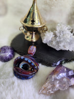 Witch’s Violet Flame Glass Necklace