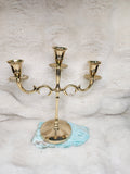Brass Triple Candle Holder