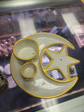 Moon star smudge/incent plate