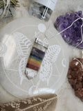 Silver Chakra Quartz Necklace