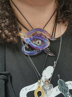 Eye of ra glass blown necklace