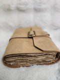 Light tan leather handmade Journal