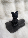 Obsidian cat medium