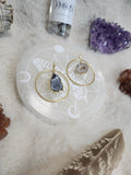 Gold Agate Dangle Necklace