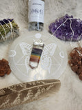Silver Chakra Quartz Necklace