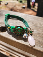 Enchanted Moth Rose Quartz Cat Collar