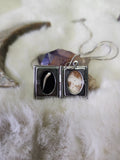 Diamond back rattlesnake fang locket