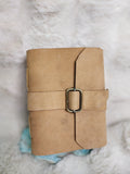 Light tan leather handmade Journal